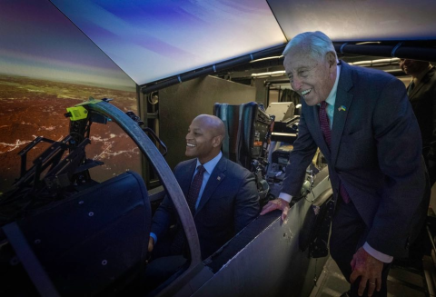 Congressman Steny H. Hoyer with Governor Moore 