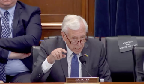 Congressman Steny H. Hoyer (MD-05),&nbsp;Ranking Member of the Financial Services and General Government (FSGG) Subcommittee, delivering opening remarks at FSGG's Budget and Oversight Hearing on President Biden's Fiscal Year 2025 budget request and economic outlook.