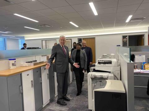 Congressman Hoyer at USCIS