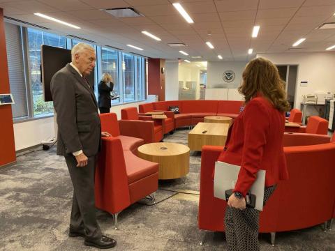 Congressman Hoyer at USCIS