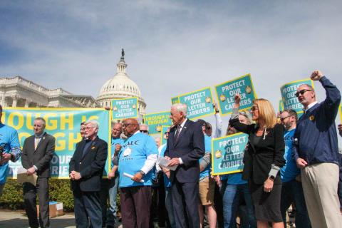 Congressman Steny H. Hoyer at Press Event to Kick Off the Bipartisan Protect Our Letter Carriers Act
