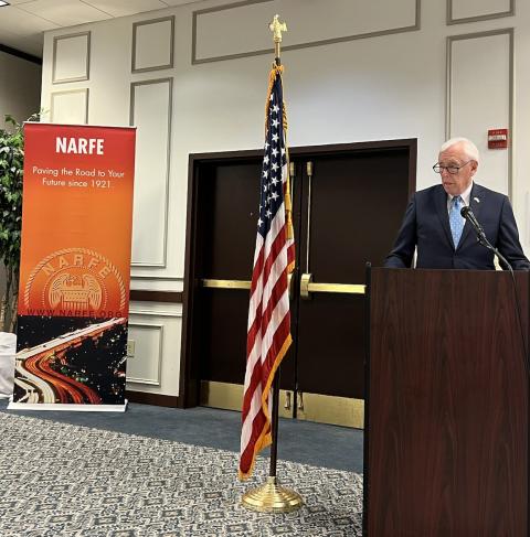 Congressman Steny H. Hoyer (MD-05) delivers remarks today at the National Active and Retired Federal Employees (NARFE) Maryland Federal 2024 Mini-Conference.