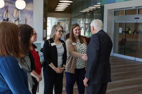 Congressman Steny H. Hoyer (MD-05) met with local leaders and received a briefing on how Investing in America funding is connecting families in Maryland’s Fifth District to reliable, affordable high-speed broadband and internet-capable devices.