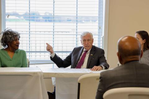 Congressman Hoyer with leaders from Eagle Harbor