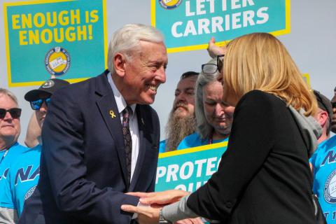 Congressman Steny H. Hoyer at Press Event to Kick Off the Bipartisan Protect Our Letter Carriers Act