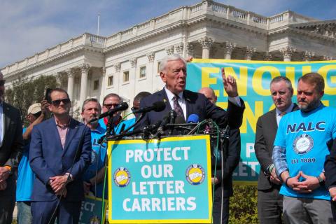 Congressman Steny H. Hoyer at Press Event to Kick Off the Bipartisan Protect Our Letter Carriers Act
