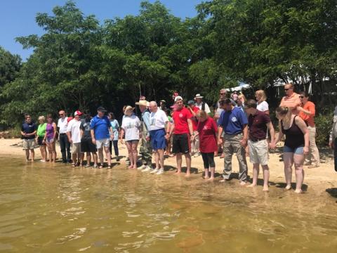 Hoyer at environmental event