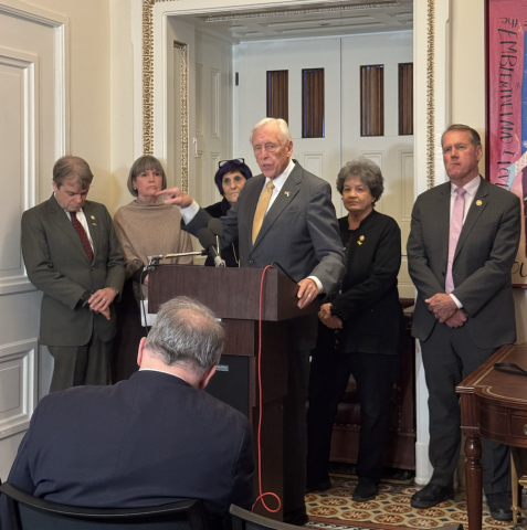Hoyer speaks to reporters on USAID raid