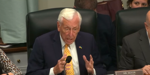 Hoyer delivering opening remarks at FSGG Hearing