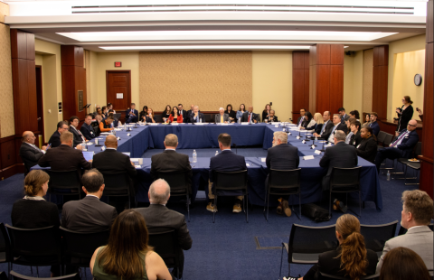 Congressmen Steny H. Hoyer and Stephen F. Lynch's roundtable with major federal employee groups and civil service organizations.