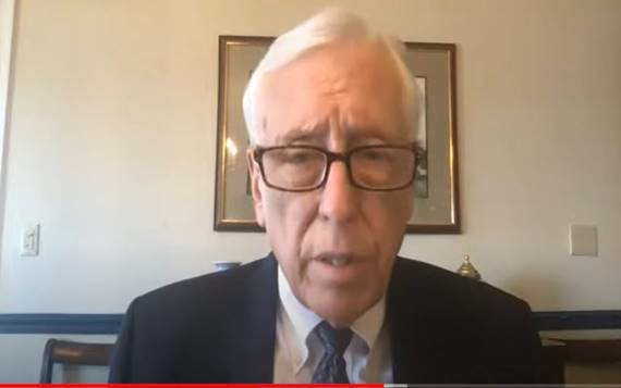 Rep. Hoyer on video call