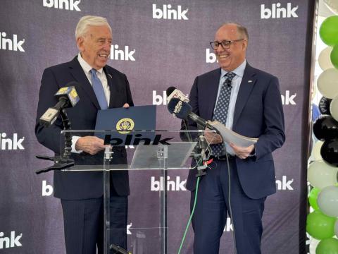 Congressman Hoyer at Grand Opening of Blink Charging's New Manufacturing Facility in Bowie 