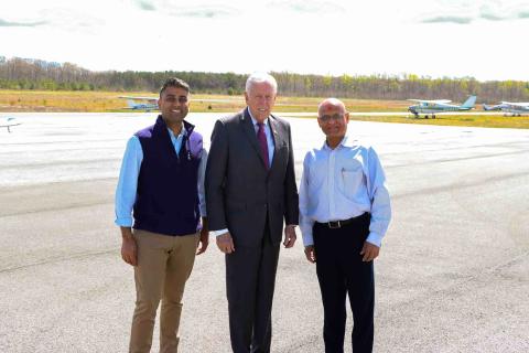 Congressman Hoyer with leaders from Maryland Airport